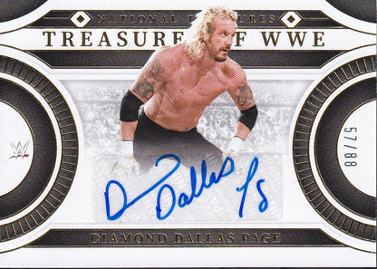 Diamond Dallas Page Treasures of WWE Autograph /88 Panini National Treasures WWE 2024