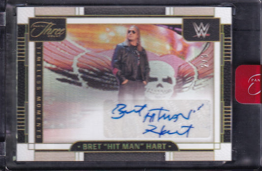 Bret Hart Timeless Moments Autograph /3 Panini Three Count 2024
