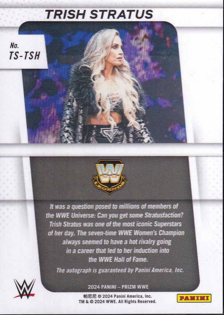 Trish Stratus Autograph Panini Prizm WWE 2024