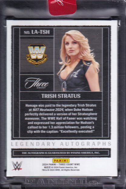 Trish Stratus Legendary Autographs /25 Panini Three Count WWE 2024