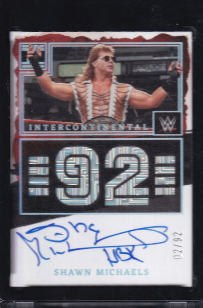 Shawn Michaels 2023 Panini Impeccable WWE IC Championship Debuts Auto /92