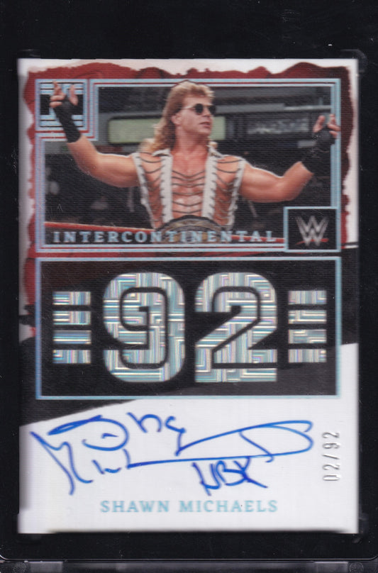 Shawn Michaels 2023 Panini Impeccable WWE IC Championship Debuts Auto /92