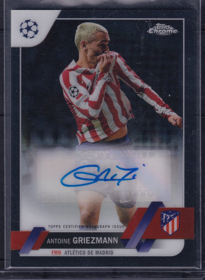 2022/23 Topps UCC Chrome Antoine Griezmann /10 Auto Black