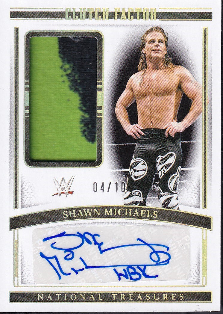 Shawn Michaels Clutch Factor /10 Panini National Treasures WWE 2024