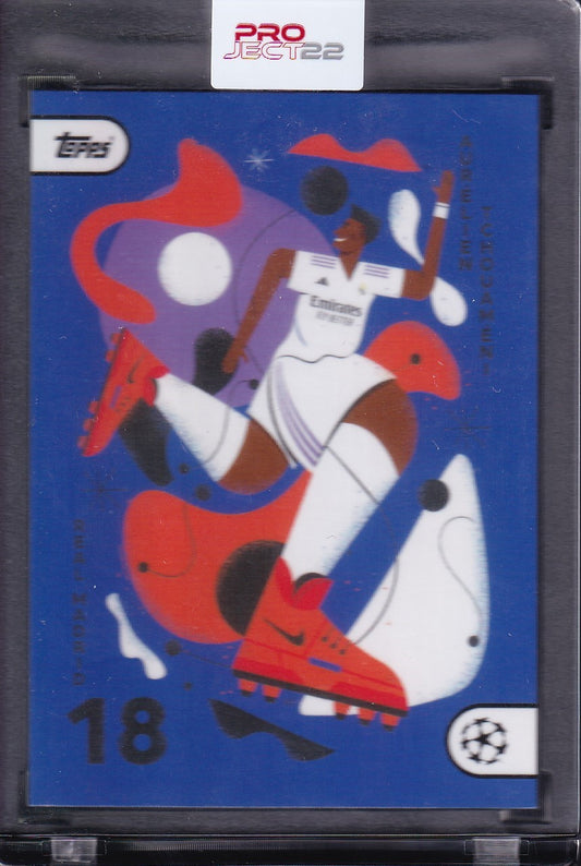 Aurelien Tchouameni by Neil Stevens Topps Project UCC 2022