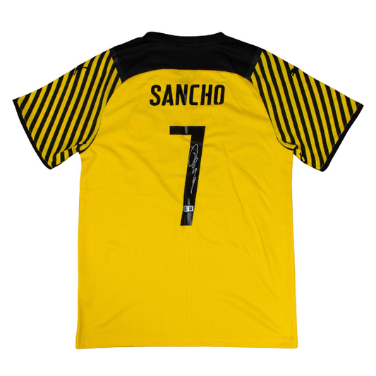 ⚽ Jadon Sancho Signiertes Borussia Dortmund Trikot – inkl. Beckett COA ⚽
