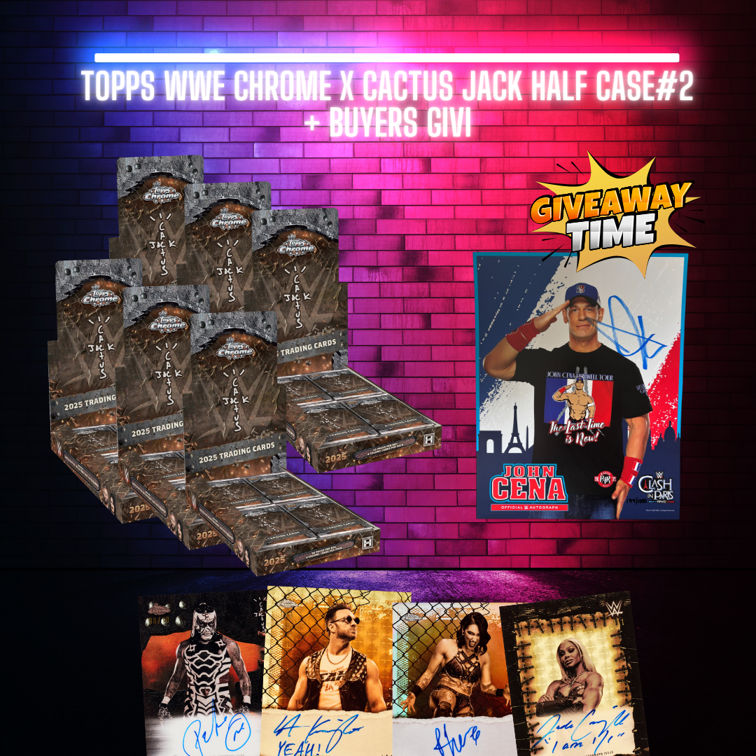 Topps WWE Chrome x Cactus Jack Half Case + Buyers Givi