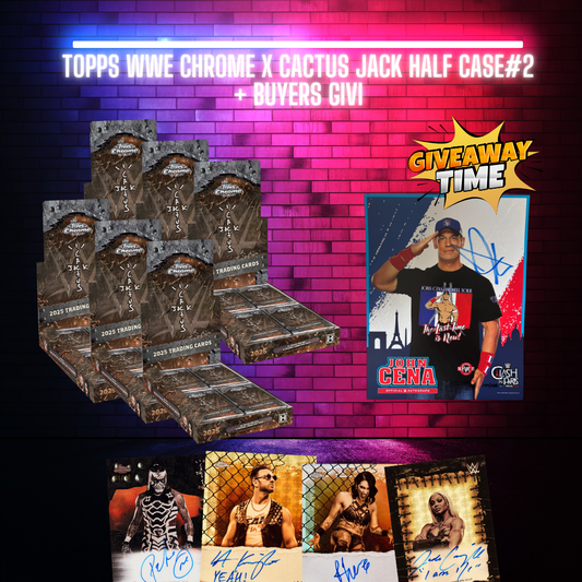 Topps WWE Chrome x Cactus Jack Half Case + Buyers Givi