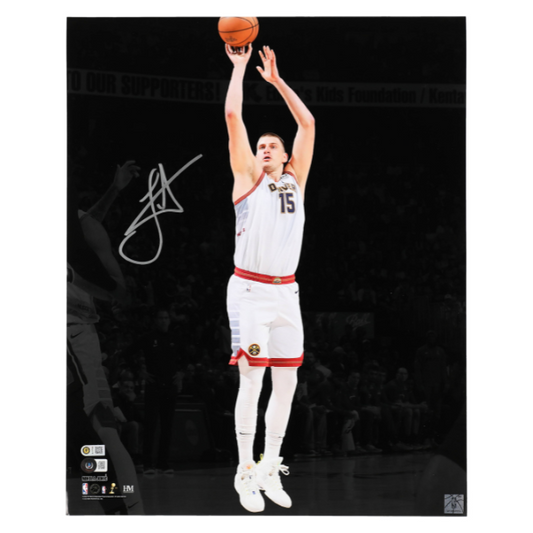 🏀 Nikola Jokić Signiertes Foto – 40 x 50 cm – inkl. Beckett COA 🏀