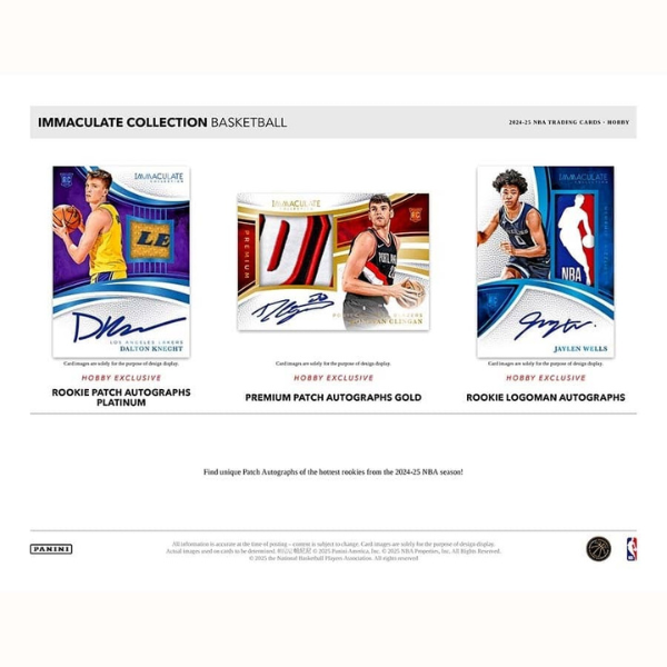 Panini Immaculate Collection NBA Basketball Hobby Box 2024/2025