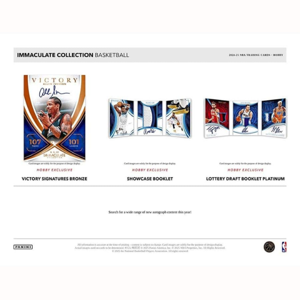 Panini Immaculate Collection NBA Basketball Hobby Box 2024/2025