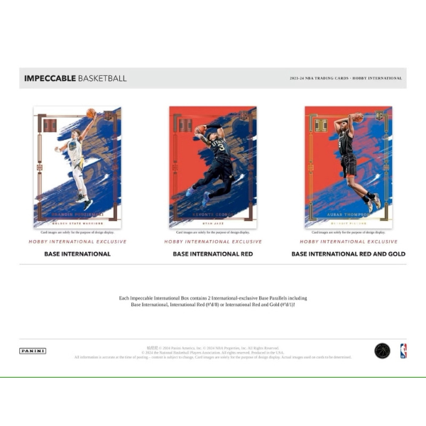 Panini Impeccable NBA Basketball International Hobby Box 2023/2024