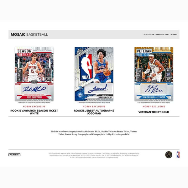 Panini Mosaic Hobby Box NBA Basketball 2024/2025