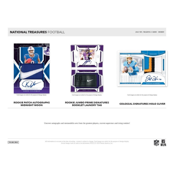 Panini National Treasures Football Hobby Box 2024