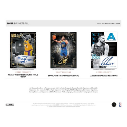 Panini Noir Hobby Box NBA Basketball 2024/2025