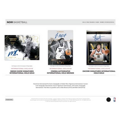 Panini Noir International Hobby Box NBA Basketball 2024/2025