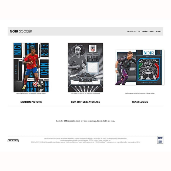 Panini Noir Soccer Hobby Box 2024/2025 (Fussball)