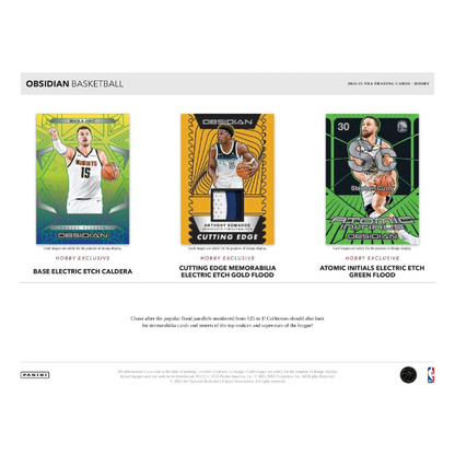 Panini Obsidian Hobby Box NBA Basketball 2024/2025