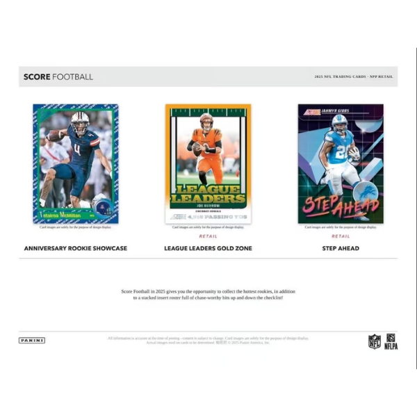 Panini Score Retail Box NFL Football 2025