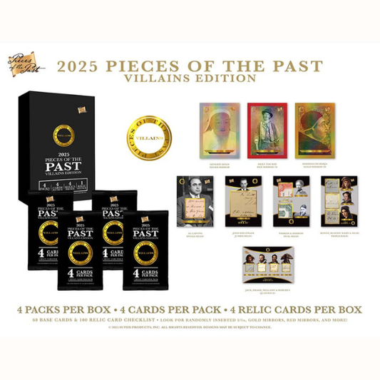 Pieces of the Past Pack 2025 Villains Edition Hobby Box