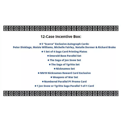 Cartes à collectionner Rittenhouse Game of Thrones Legend of the Realm