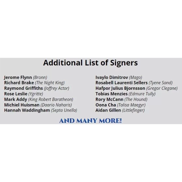 Cartes à collectionner Rittenhouse Game of Thrones Legend of the Realm