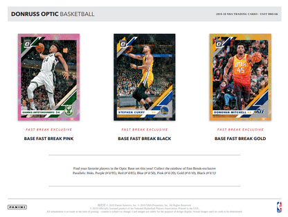 Panini Optic Fast Break Hobby Box NBA Basketball 2019/2020