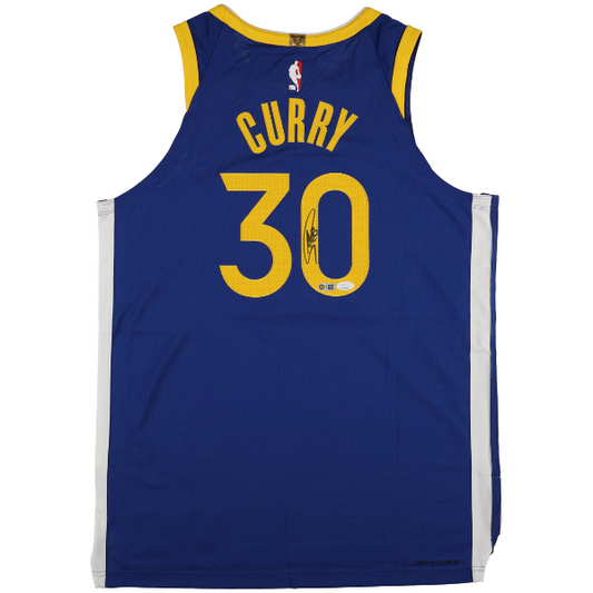 🏀 Stephen Curry Signiertes Golden State Warriors Icon Edition Jersey – Größe M – inkl. JSA-Zertifikat (USA) 🏀