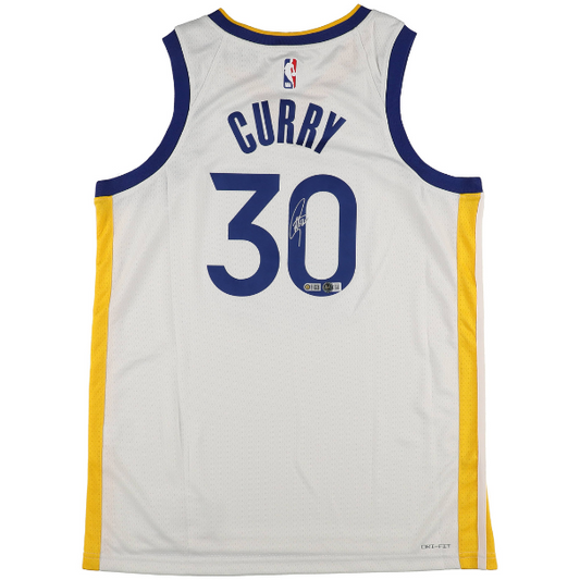 🏀 Stephen Curry Signiertes Golden State Warriors Swingman Jersey – Größe M – inkl. Beckett COA (USA) 🏀