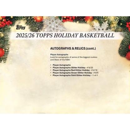 Topps NBA Holiday Mega Box 2025/2026 (Basketball)