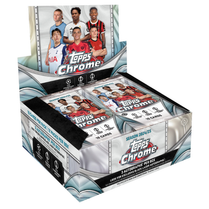 Topps UEFA Competitions Soccer Chrome Jumbo Hobby Box (Fußball) 2024/2025