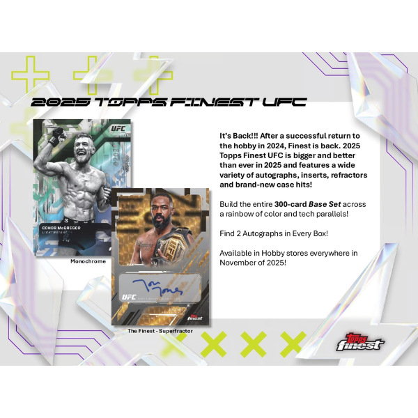 Topps UFC Finest Hobby Box 2025