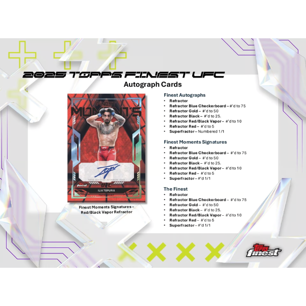Topps UFC Finest Hobby Box 2025